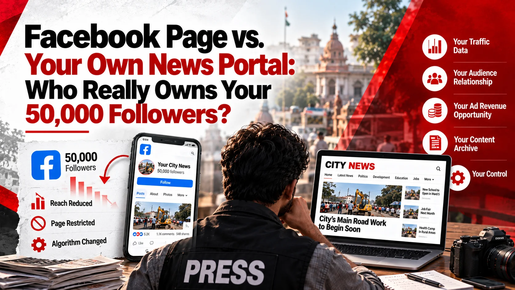 Facebook Page vs Your Own News Portal: Who Owns Your 50,000 Followers?