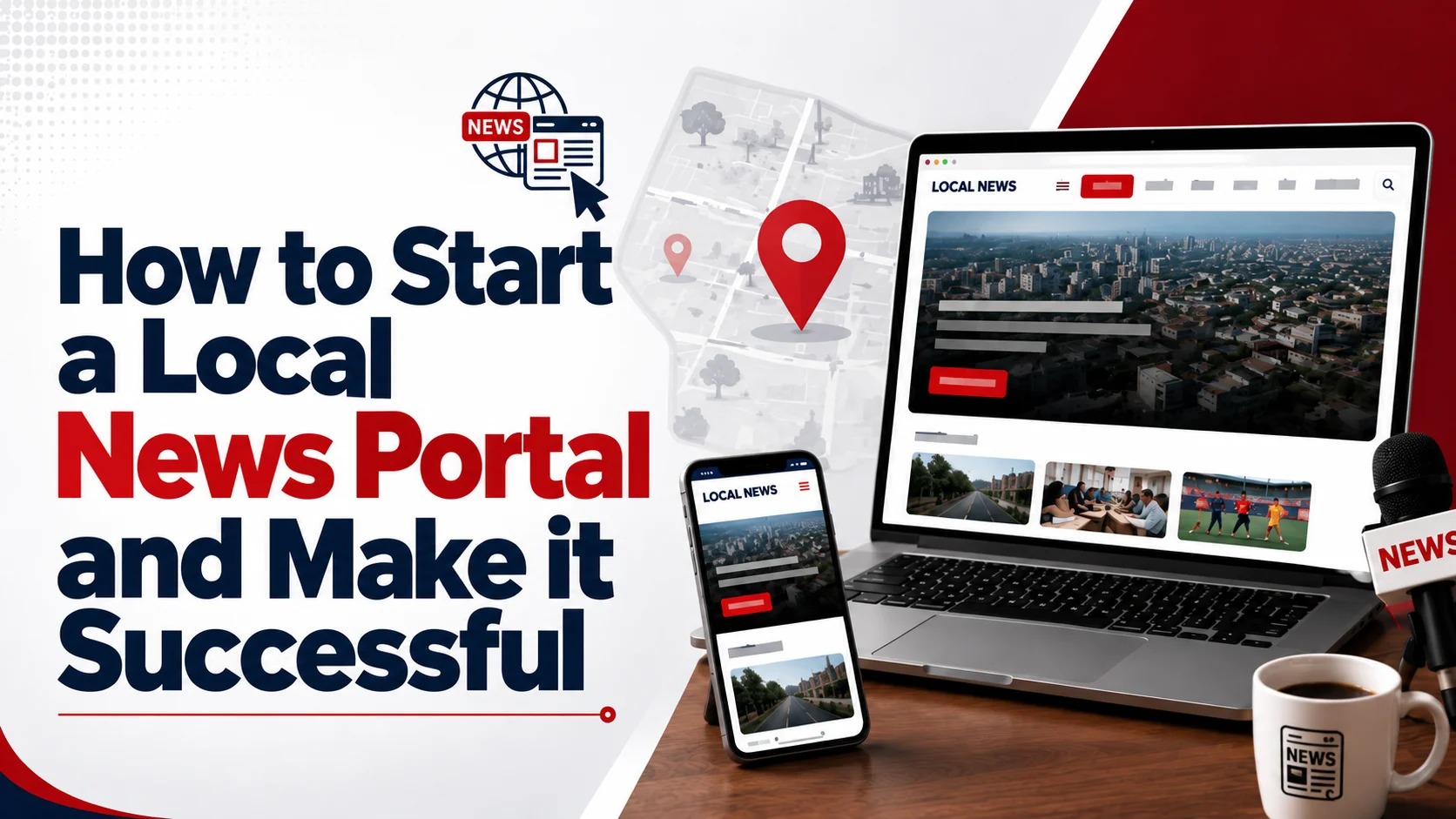 How to Start a Local News Portal and Make it Successful background